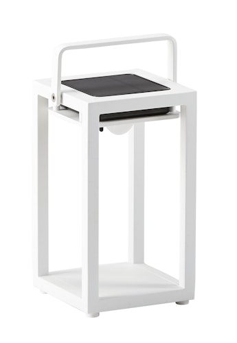 BEST-LIGHT Solarleuchte 15 x 14 x 28 cm, Aluminium Weiß - Auslaufartikel