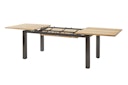 Vorschaubild Diamond Garden Ausziehtisch PORTO, Edelstahl Dunkelgrau / Recycled Teak