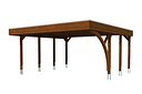 Vorschaubild Skan Holz Doppelcarport Friesland 546x555 cm - 1 Einfahrtsbogen Set G