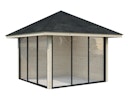 Vorschaubild Palmako Pavillon Bianca 8,3 m² Set 501 Slide Plus mit Isolierglas-Schiebetüren - 28 mm