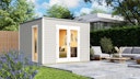 Vorschaubild Design Gartenhaus P 285 mit Panorama-Glastüren - 28 mm