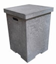 Vorschaubild Gardenforma Abdeckung eckig für Gasflaschen, Beton-Optik grau Faser-Beton, für 11 kg Gasbehälter