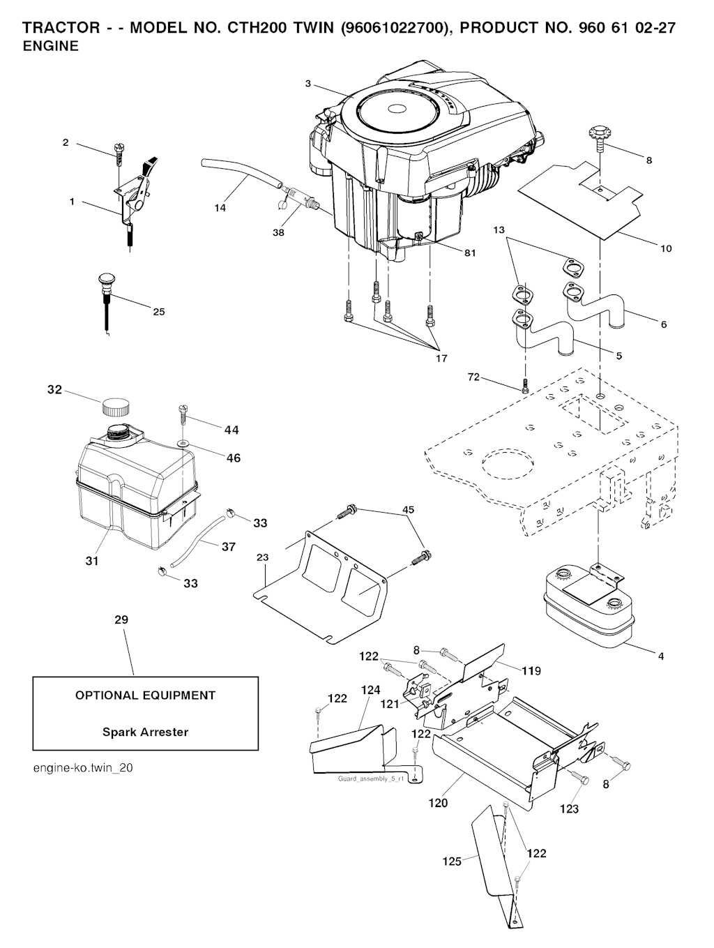Explosionszeichnung Ersatzteile