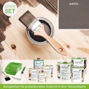 Vorschaubild Innen- und Außenanstrich Komplettset für Gartenhäuser von 10 bis 15 m² Grundfläche (Lasur)