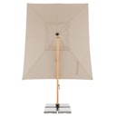 Vorschaubild doppler Pendelschirm ALU WOOD 400 x 300 LED, Aluminium Esche-Optik / 100 % Polyester 180 g/m²