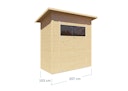 Vorschaubild Bertilo Gartenhaus Pent Modern 1 - 18 mm