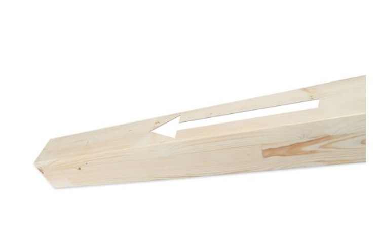 Skan Holz Pfostenverlängerung für Carports aus Leimholz 14 x 14 cm