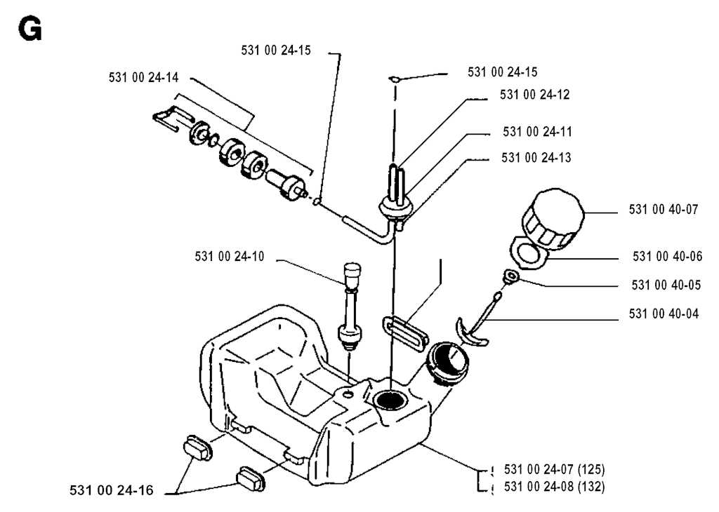 Explosionszeichnung Ersatzteile