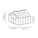 Vorschaubild Vitavia Gewächshaus Mars 8300 inkl. 2 Dachfenstern - 8,3 m²