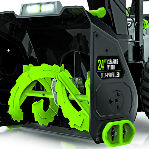 EGO Power Schneefräse SNT2400E inkl. 2x Akku BA4200T + 2x Ladegerät CH5500E