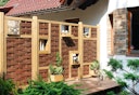Vorschaubild T&J LABO-3D Weidengeflechtzaun 94x180 geschlossen