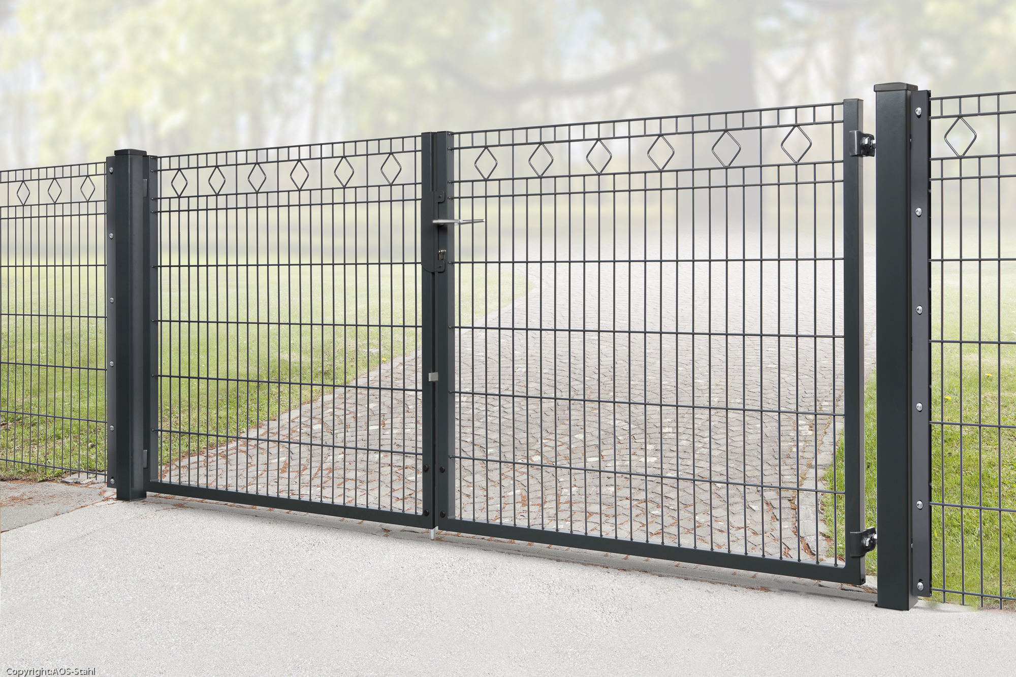 dz Flügeltor VARIO Residenz MALAGA Doppeltor -Verschiedene Ausführungen