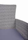 Vorschaubild Garden Pleasure Balkon-Set DAKOTA, Tisch 70 x 60 + 2 Sessel, Polyrattan / Akazie / Kissen 100 % Polyester