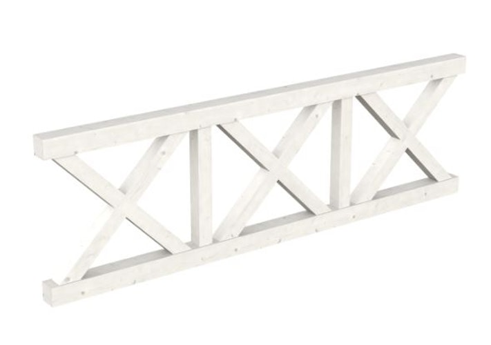 Skan Holz Brüstung Andreaskreuz zu Pavillon Cannes / Orleans