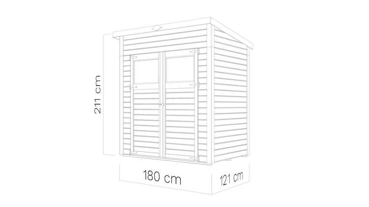 Bertilo Gerätehaus Amrum 1/2/3 - 14 mm