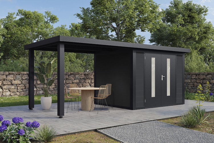 Wolff Finnhaus WPC Gartenhaus Olin - 28 mm