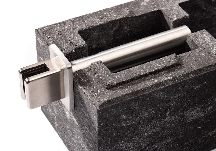 WESERWABEN® Halterung für Sichtschutz-Glaslement - Vario-Line® Classic /  6er-Set 