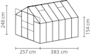 Vorschaubild Vitavia Gewächshaus Uranus 9900 inkl. 4 Dachfenstern - 9,9 m²