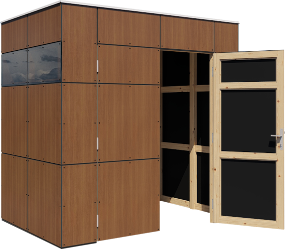 Bertilo Gartenhaus HPL Mini - 6 mm