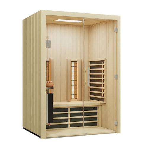 Infraworld Infrarotkabine TrioSol Glas 145 Espe RG inkl. 5-teiligem gratis Zubehörset