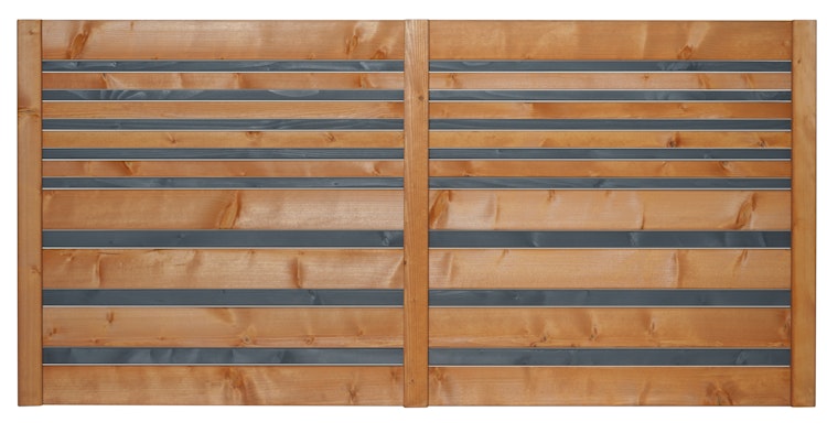 BM Serie TYP 221 Zaunfeld, 180 x 90cm, Fichte Kirschbaum/Anthrazit