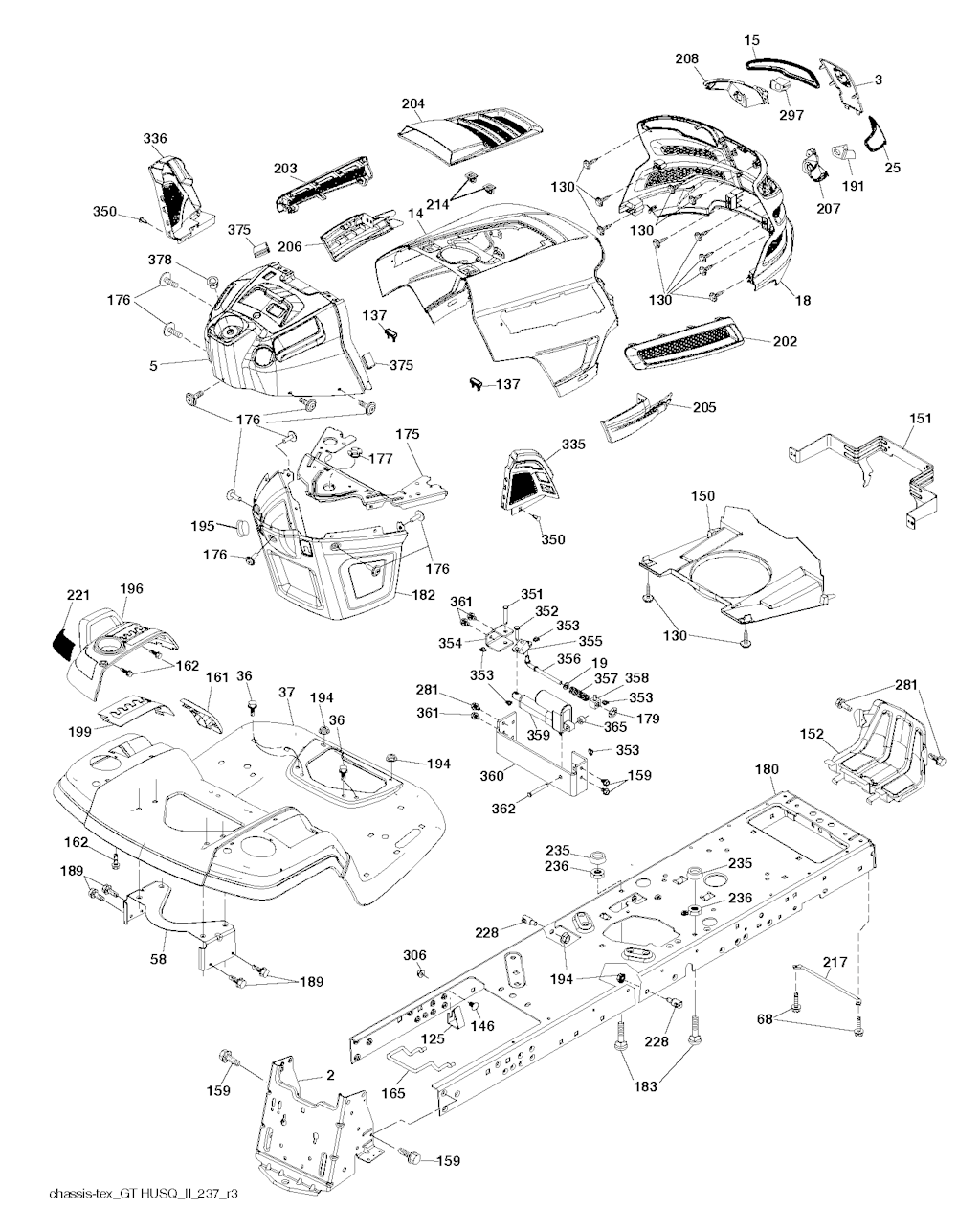 Explosionszeichnung Ersatzteile