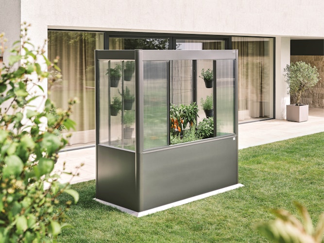 Biohort Gewächshausaufsatz Florentina für Hochbeet/Belvedere 2x1 & 2x0,5