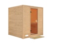 Vorschaubild Karibu Sauna Mojave - Massivholzsauna mit Fronteinstieg 38 mm