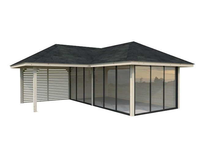 Palmako Pavillon Bianca 24,9 m² Set 214 Slide - 28 mm
