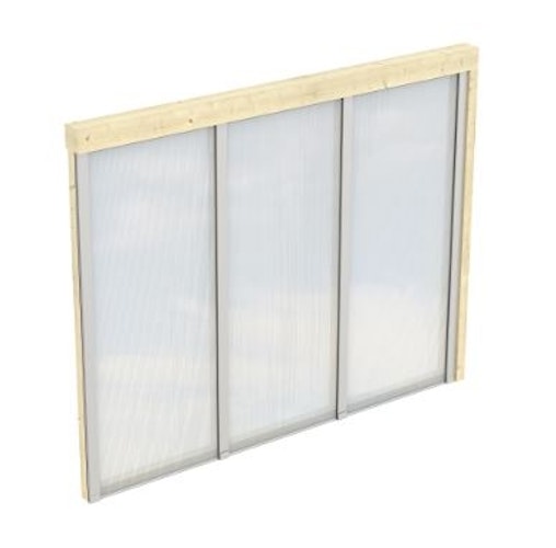 Skan Holz Seitenwände aus Polycarbonat für Terrassendach (Wandanbau)
