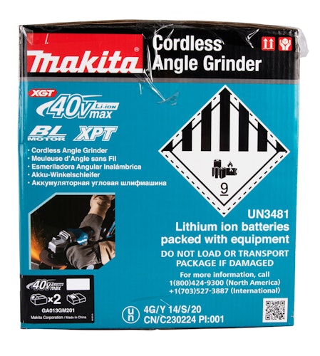 Makita Akku-Winkelschleifer GA013GM201