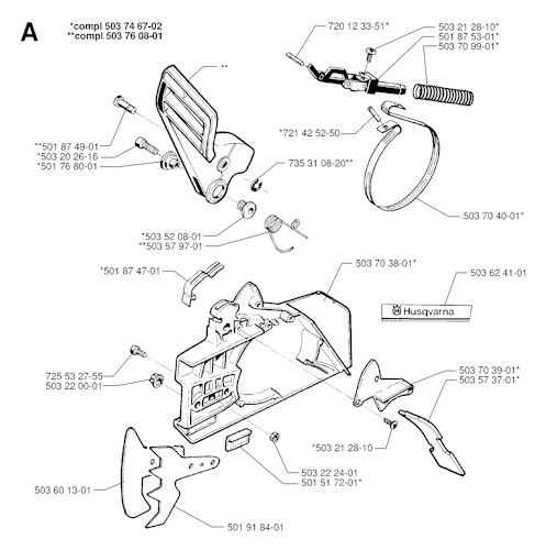 Husqvarna Kettensägen 281, 19974900001-20000600000