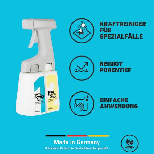 Twin Power Intensiv-Set 2 x 0,4L + Sprüher + Handschuhe + Bürste