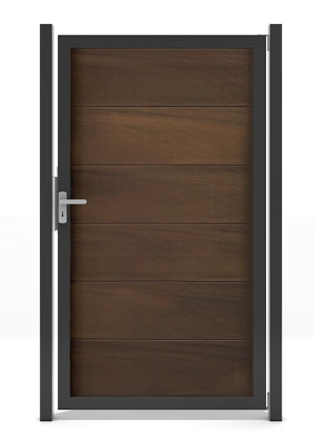 GroJa Viento Tor 1-flügelig mit Anthrazitrahmen