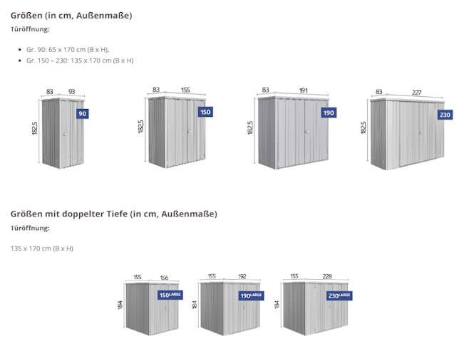 Biohort Metall Geräteschrank