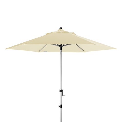 doppler Mittelmastschirm EXPERT 280 Auto-Tilt, Aluminium Silber / 100 % Polyester 180 g/m²