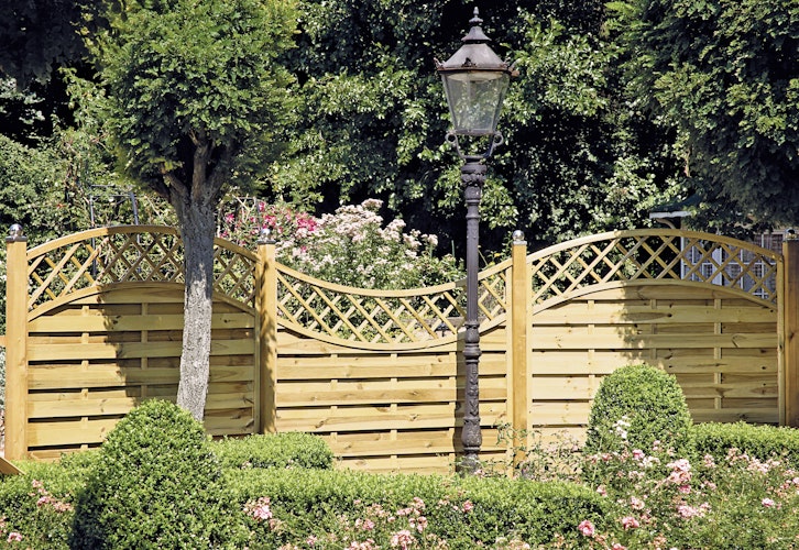 T&J MAXI DOPPELBOGEN 2 Lamellenzaun 90 x 160/140 cm 