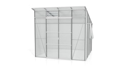 Vitavia Gewächshaus Freya 7600 inkl. 2 Seitenfenster - 7,6 m² -Alu-blank eloxiert-6 mm Hohlkammerplatten