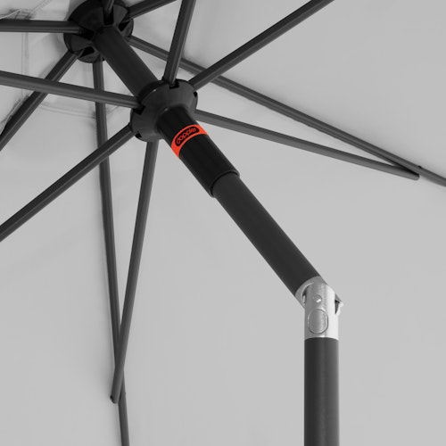 doppler Mittelmastschirm myZONE 300 Push up, Aluminium Anthrazit / 100 % Polyester 180 g/m²