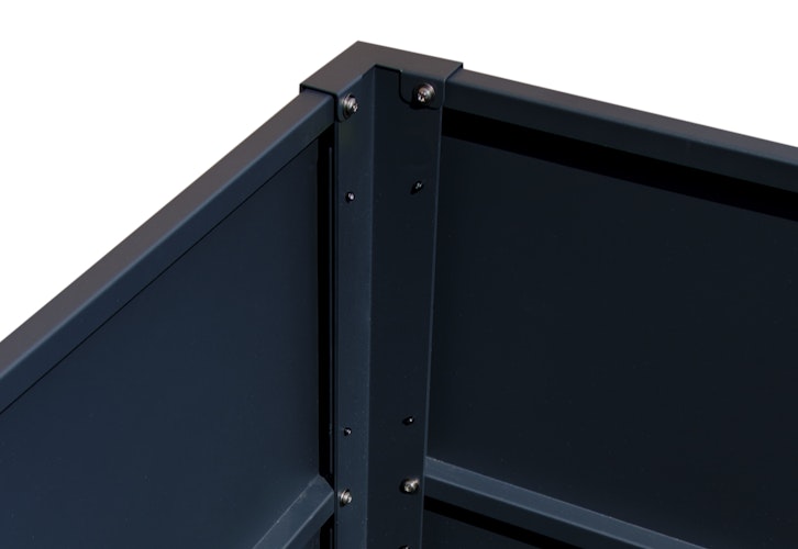 T&J ELKE Metall Hochbeet 100 x 50 x 77 cm Anthrazit 