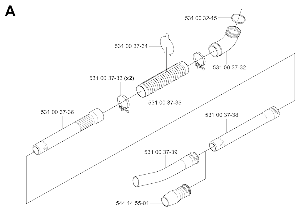 Explosionszeichnung Ersatzteile