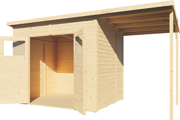 Bertilo Gerätehaus Amrum 2/3 Plus - 14 mm