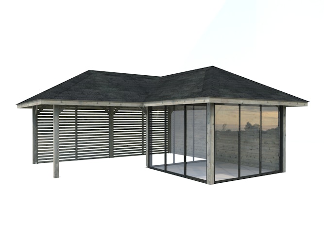 Palmako Pavillon Bianca 24,9 m² Set 211 Slide - 28 mm