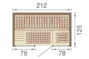Vorschaubild Weka Infrarotkabine Osby 2 inkl. Flächenstrahler