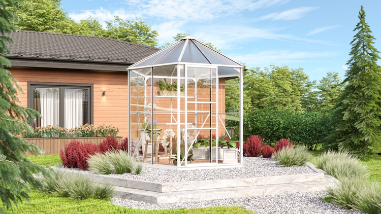 Vitavia Gewächshaus Juno/Hera 4500 inkl. Stahlfundament - 4,5 m²