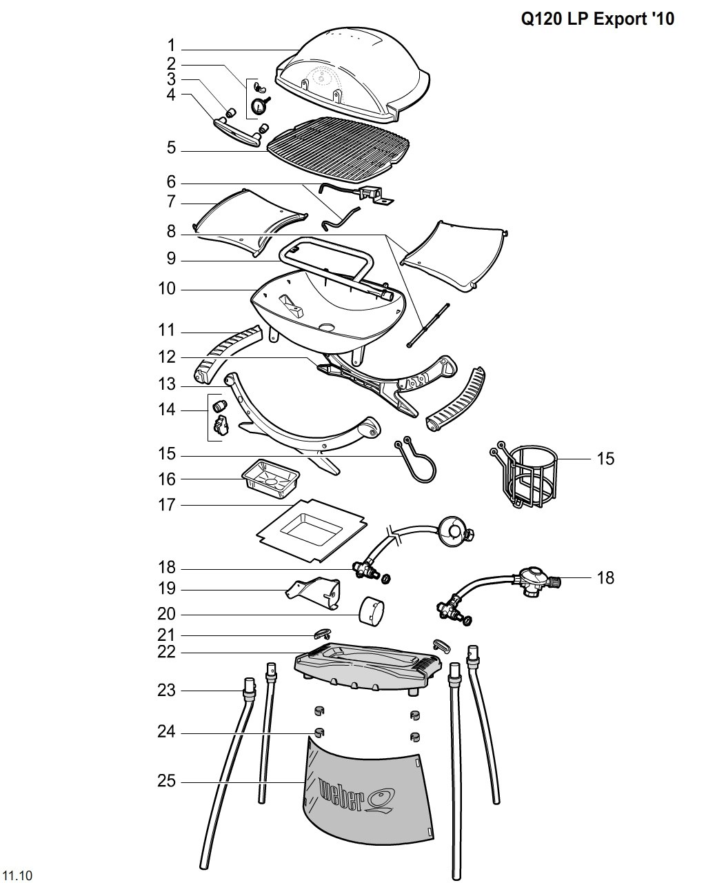 Explosionszeichnung Ersatzteile