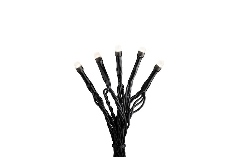Konstsmide Weihnachtsbeleuchtung  Micro LED Lichterkette gefrostete 40 warmweiße Dioden