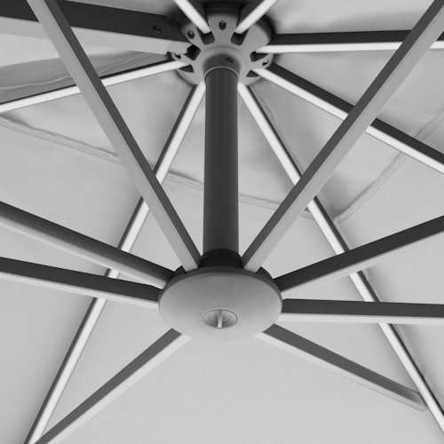 doppler Pendelschirm myZone 300 x 220 LED, Aluminium Anthrazit / 100 % Polyester 180 g/m²