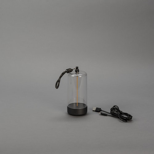 Konstsmide Tischlampe Edison XS anthrazit