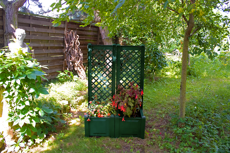 KHW Pflanzkasten klein mit Spalier 43 cm - 2er Set